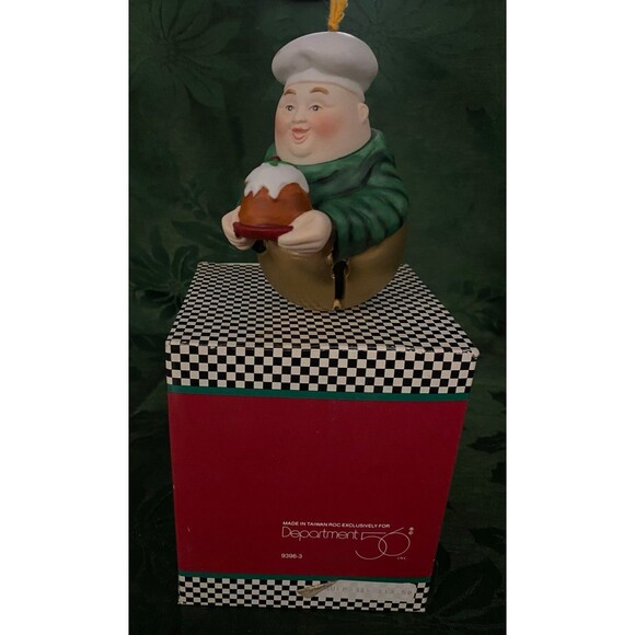 Dept. 56 Merry Makers Percival the Puddingman Monk Friar Christmas Ornament NOS - Picture 6 of 6